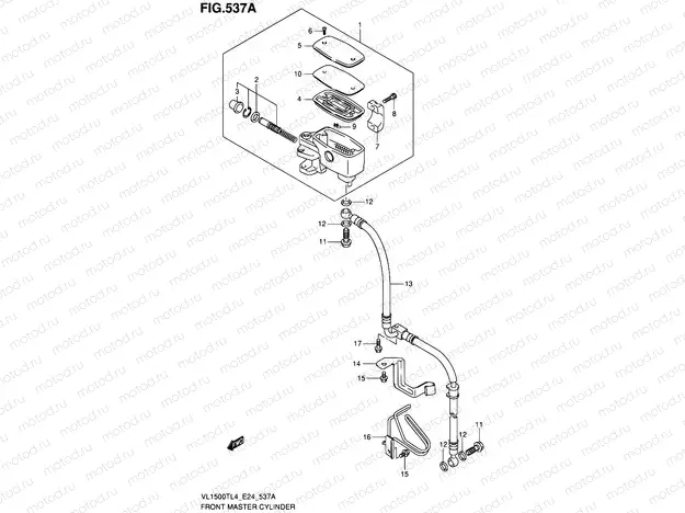 537A - FRONT MASTER CYLINDER