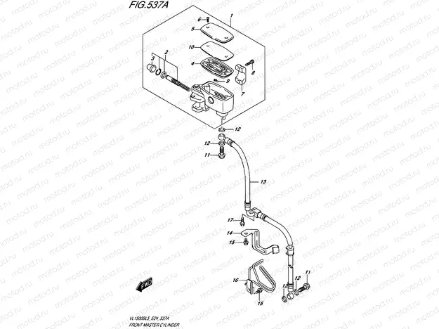 537A - FRONT MASTER CYLINDER