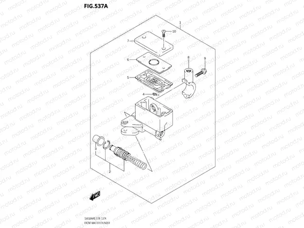 537A - FRONT MASTER CYLINDER (SV650A,SV650AU)