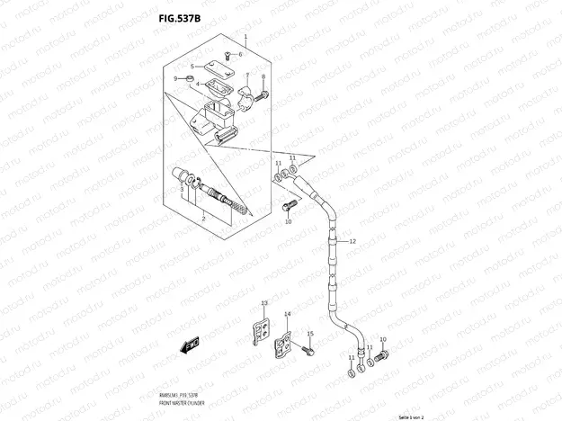 537B - FRONT MASTER CYLINDER