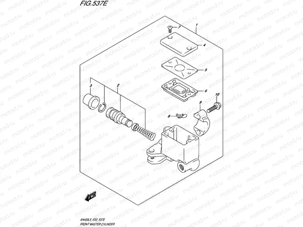 537E - FRONT MASTER CYLINDER (AN400ZAL5 E19)