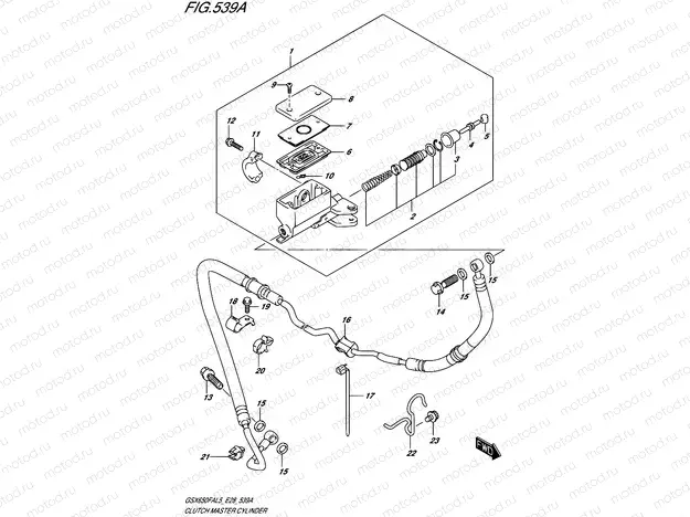 539A - CLUTCH MASTER CYLINDER