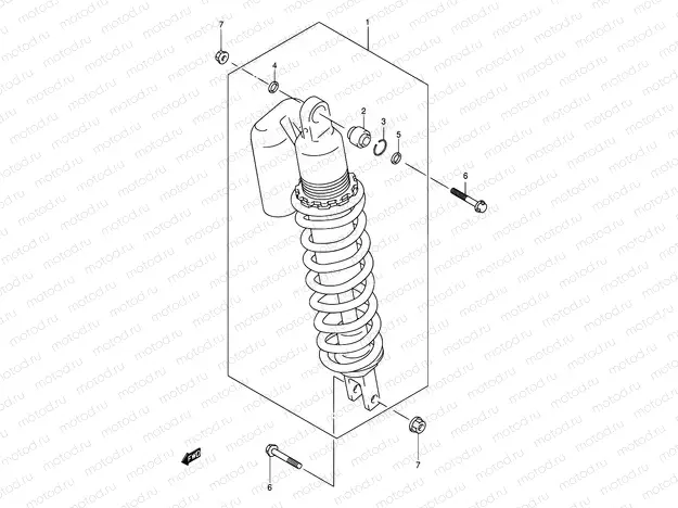 53A - REAR SHOCK ABSORBER (DR-Z400EY/EK1/EK2/EK3/EK4 E24)
