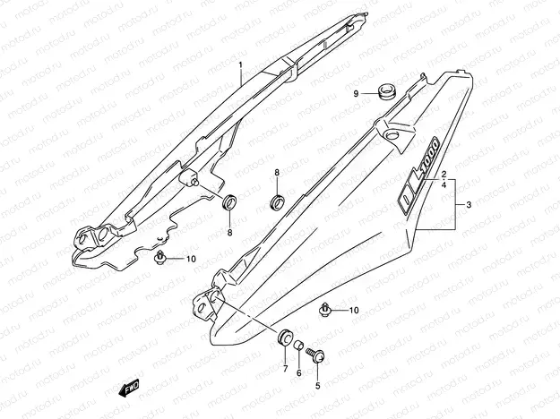 53B - SEAT TAIL COVER (MODEL K4)