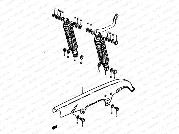 54 - CHAIN CASE-SHOCK ABSORBER
