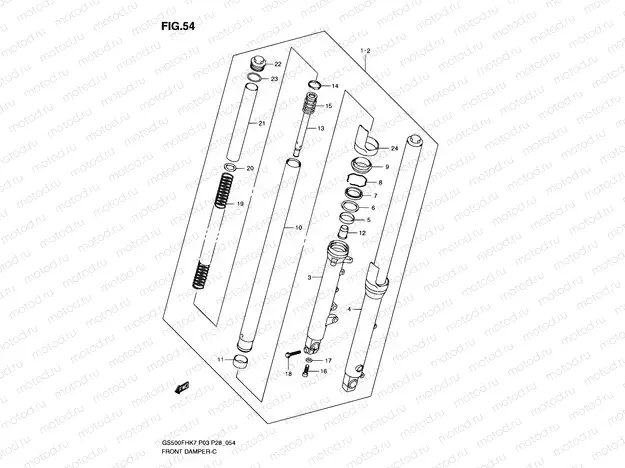 54 - FRONT DAMPER