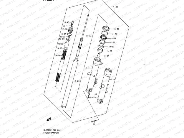 54 - FRONT DAMPER