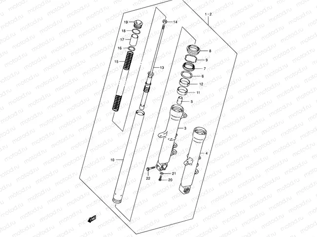 54 - FRONT DAMPER (MODEL K2)