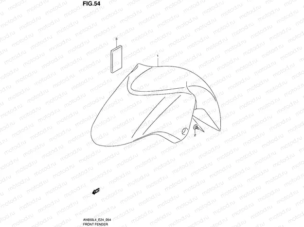 54 - FRONT FENDER