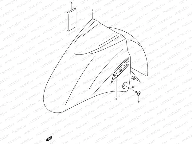 54 - FRONT FENDER (MODEL K3/K4)