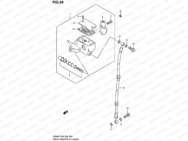 54 - FRONT MASTER CYLINDER