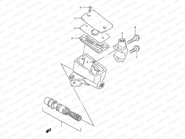 54 - FRONT MASTER CYLINDER (GSF1200ST/SV/SW/SX/SY)