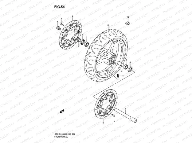 54 - FRONT WHEEL