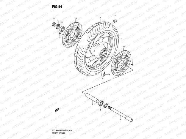 54 - FRONT WHEEL