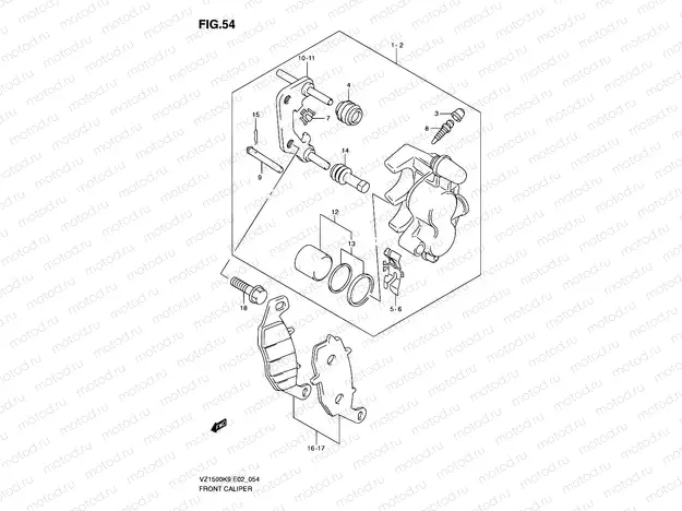 54 - FRRONT CALIPER