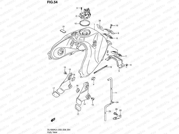 54 - FUEL TANK (DL1000AL4 E33)