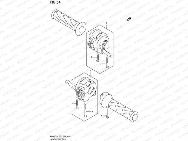 54 - HANDLE SWITCH (AN400ZAL1 E33)
