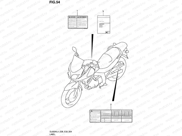 54 - LABEL (DL650AL4 E28)