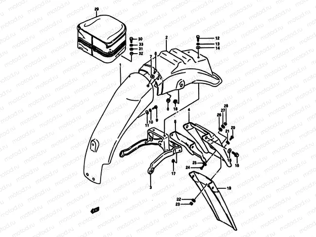 54 - REAR FENDER