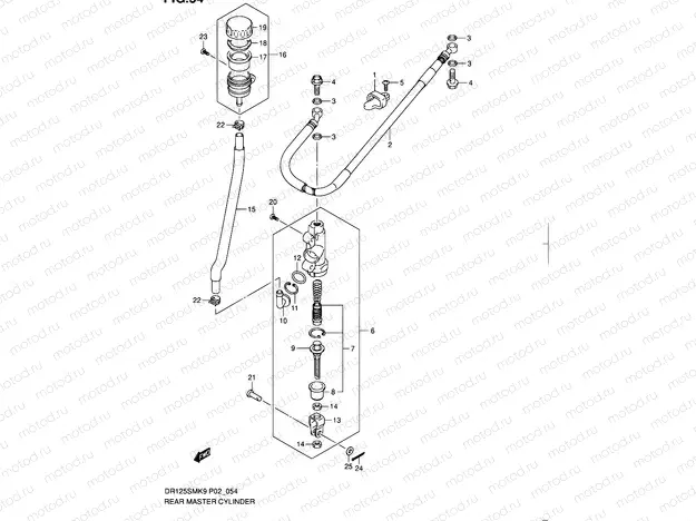 54 - REAR MASTER CYLINDER