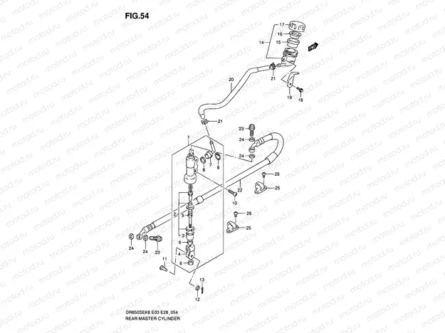 54 - REAR MASTER CYLINDER