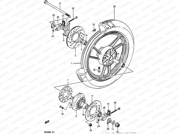 54 - REAR WHEEL