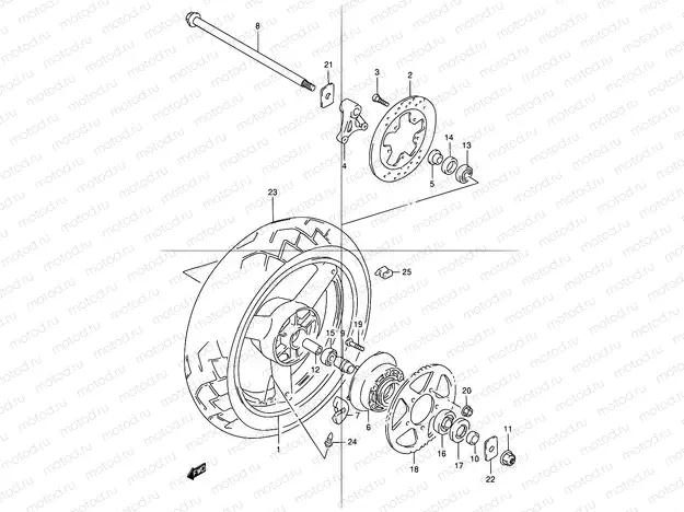 54 - REAR WHEEL
