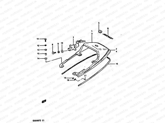 54 - SEAT TAIL COVER (MODEL X)
