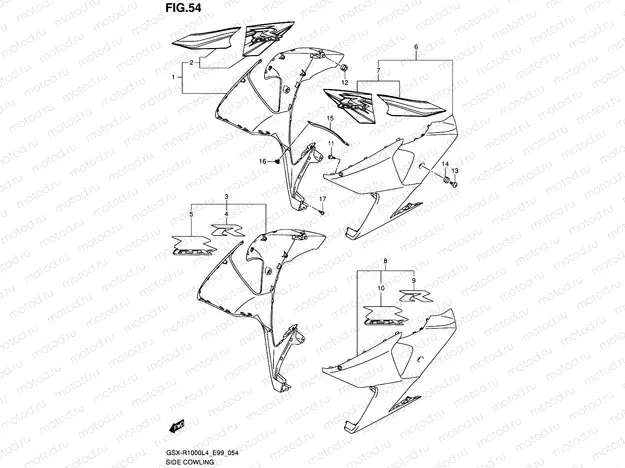 54 - SIDE COWLING