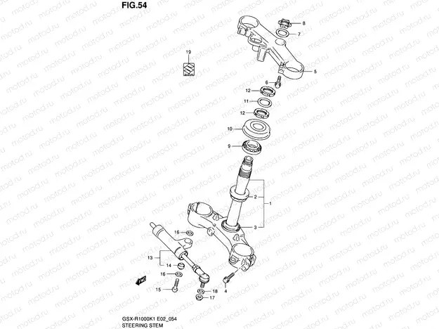 54 - STEERING STEM