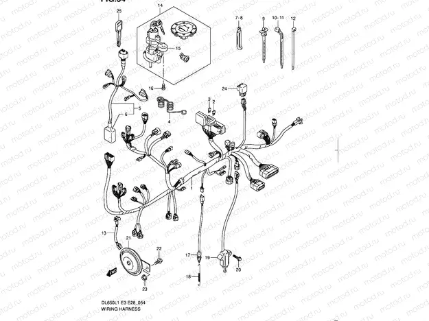 54 - WIRING HARNESS (DL650L1 E28)