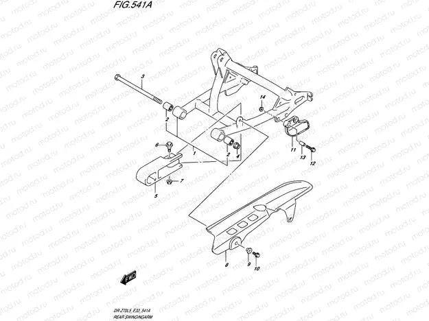 541A - REAR SWINGINGARM
