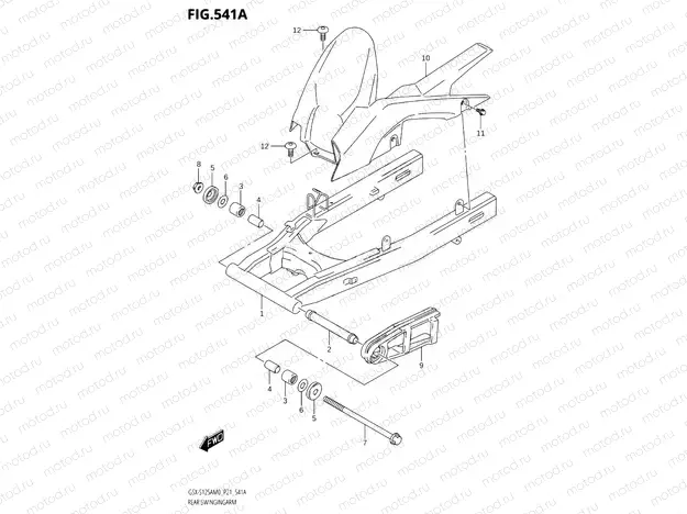 541A - REAR SWINGINGARM