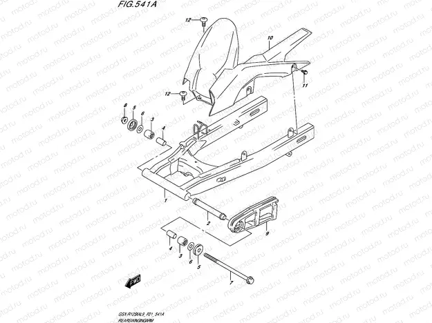 541A - REAR SWINGINGARM