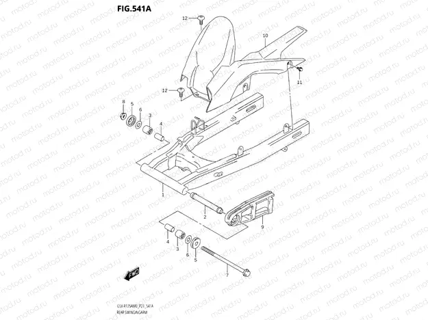541A - REAR SWINGINGARM
