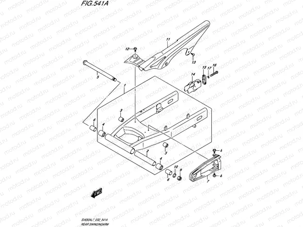 541A - REAR SWINGINGARM