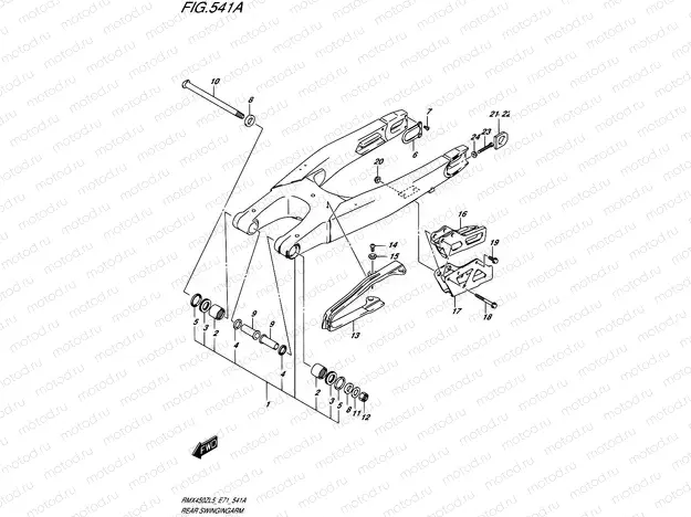 541A - REAR SWINGINGARM