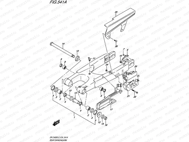 541A - REAR SWINGINGARM