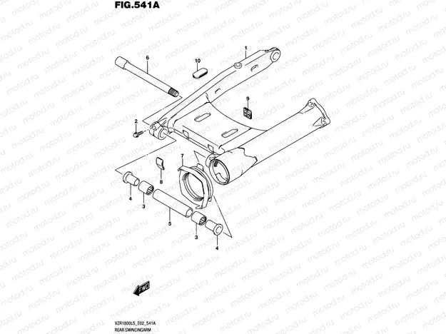 541A - REAR SWINGINGARM
