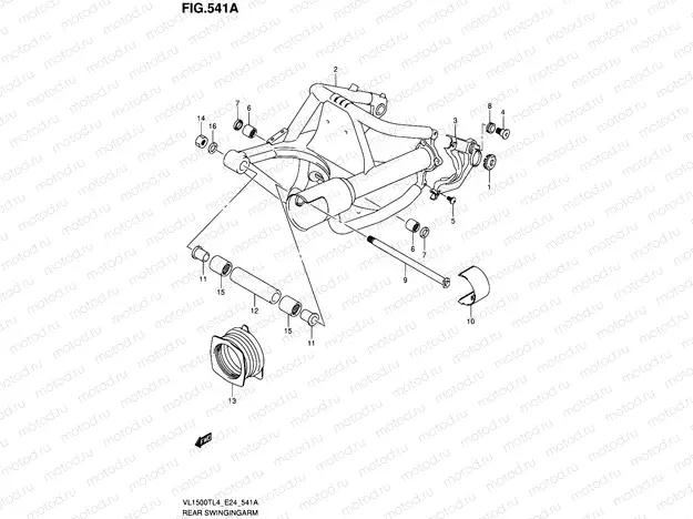 541A - REAR SWINGINGARM