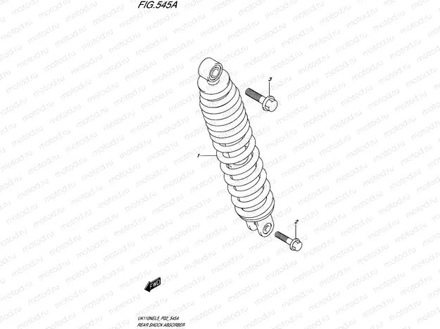 545A - REAR SHOCK ABSORBER