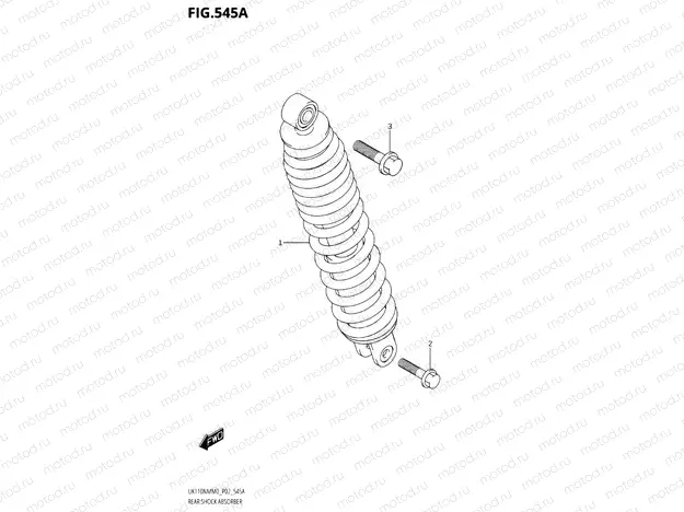 545A - REAR SHOCK ABSORBER