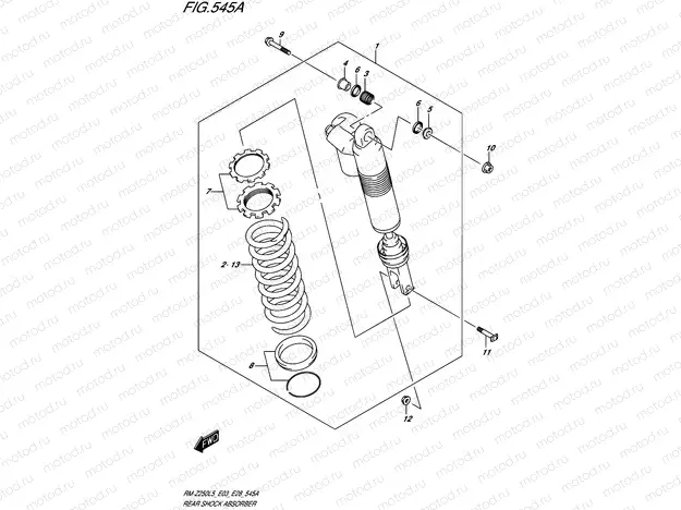 545A - REAR SHOCK ABSORBER