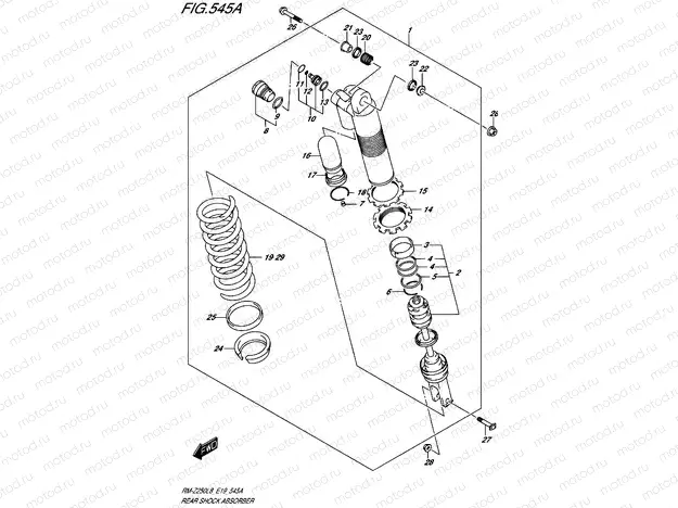 545A - REAR SHOCK ABSORBER