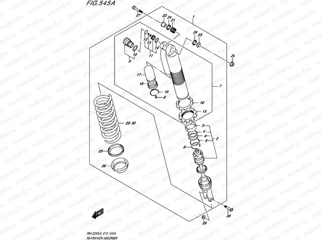 545A - REAR SHOCK ABSORBER