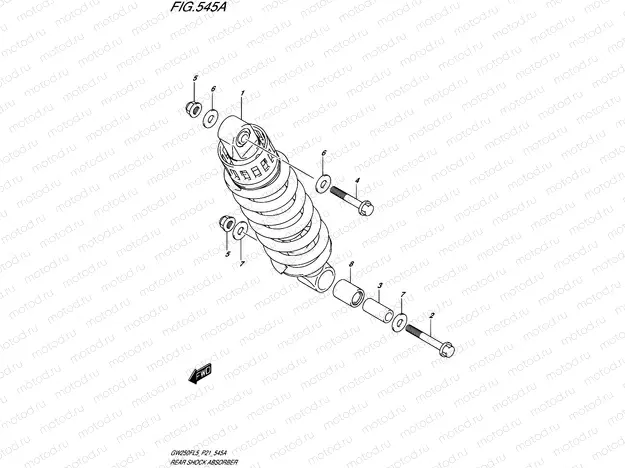 545A - REAR SHOCK ABSORBER