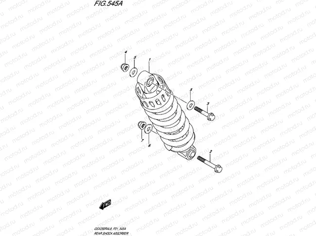 545A - REAR SHOCK ABSORBER