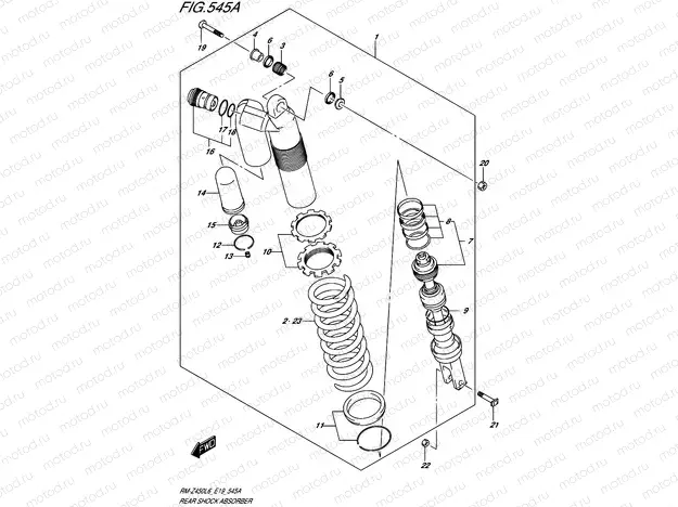 545A - REAR SHOCK ABSORBER