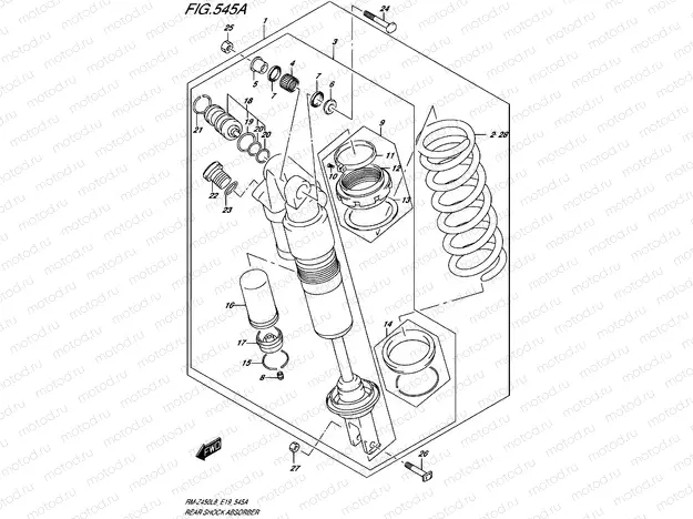 545A - REAR SHOCK ABSORBER