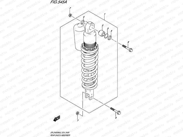 545A - REAR SHOCK ABSORBER